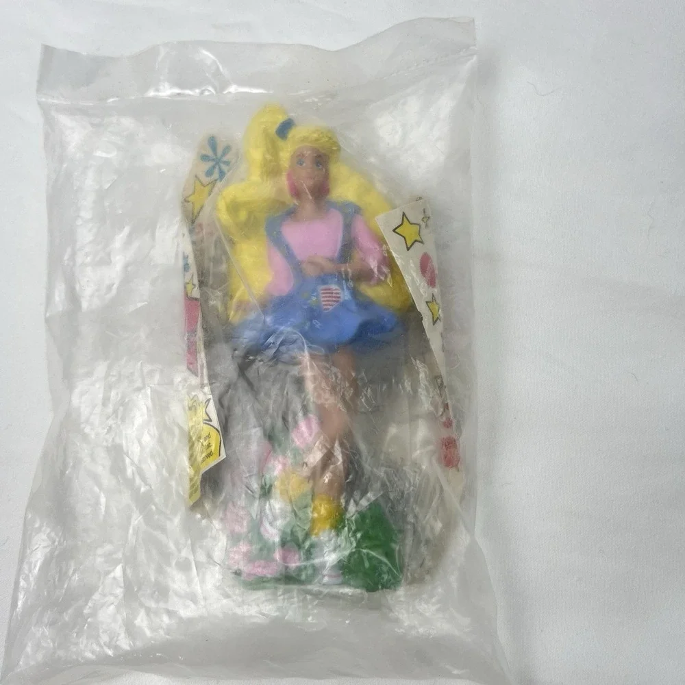 1990 All American Barbie Figurine McDonalds Happy Meal Toy #1 Sealed in Bag‎ New